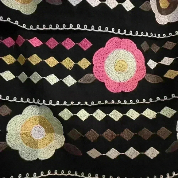 Etcetera Embroidered Knee Length Skirt Size 6 - Picture 2 of 3